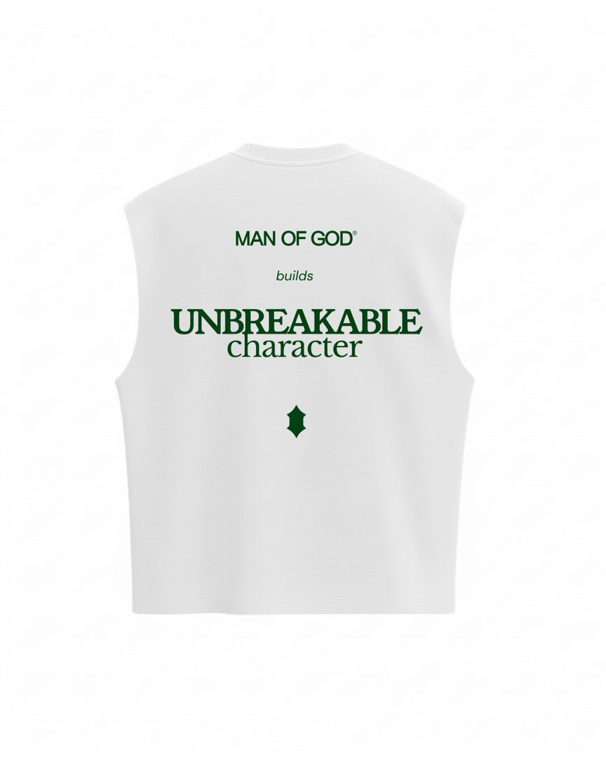 Unbreakable Character Tank Top- White