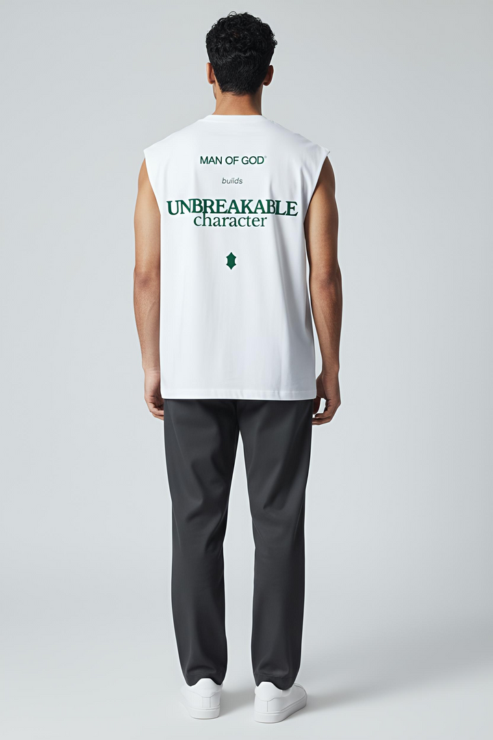 Unbreakable Character Tank Top- White