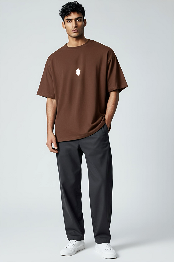 Basics Tee- Brown