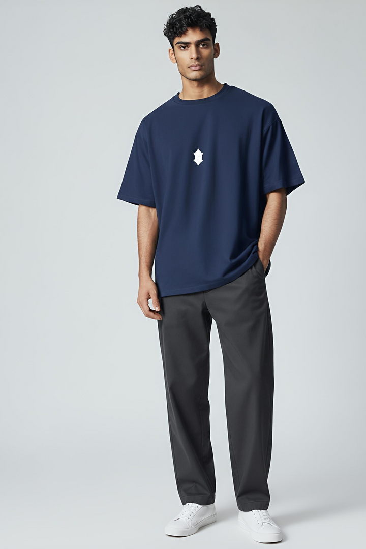 Basics Tee- Navy Blue
