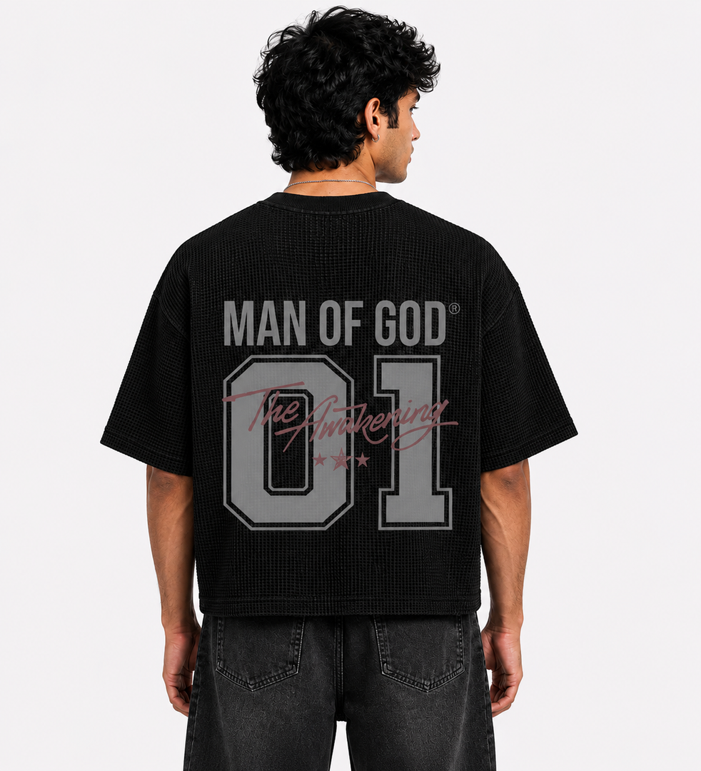 The Awakening Half Sleeve Ribbed Waffle Tee