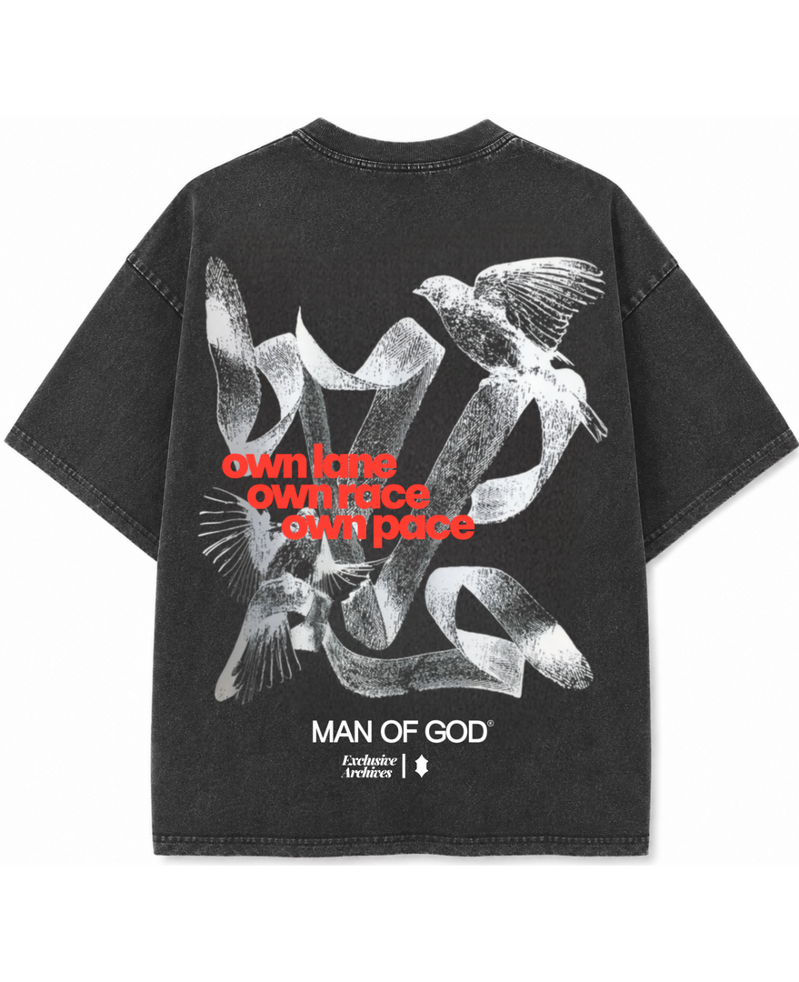 Own Pace Vintage Wash Faded Tee