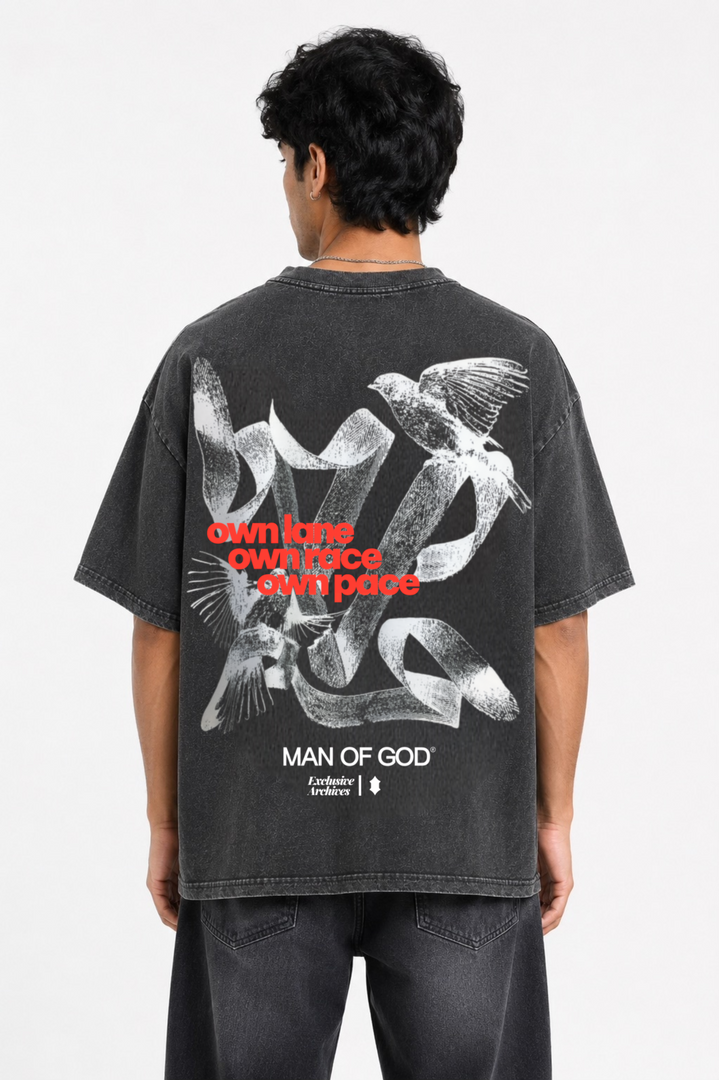 Own Pace Vintage Wash Faded Tee