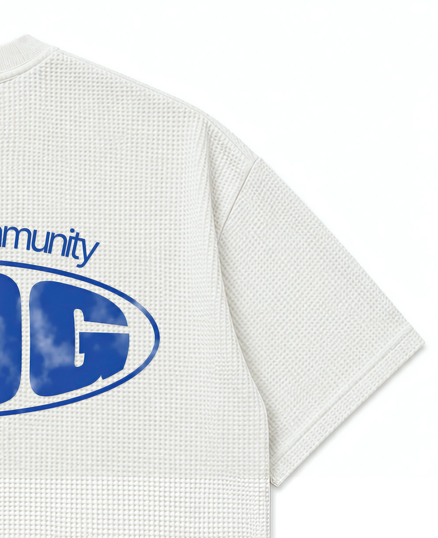 Culture & Community Half Sleeve Ribbed Waffle Tee